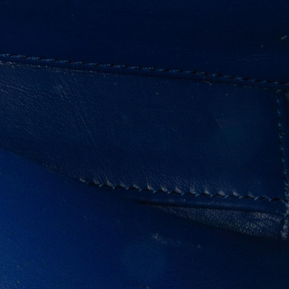 Chanel AB Chanel Blue with Green Cotton Fabric Small Jersey CC Filigree Vanity Case Italy