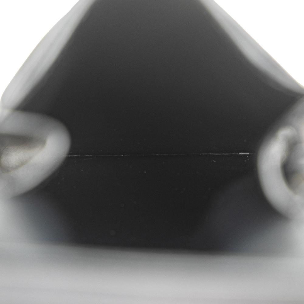 Celine B Celine Brown Dark Brown with Black Coated Canvas Fabric Triomphe Phone Pouch Flap Crossbody Italy