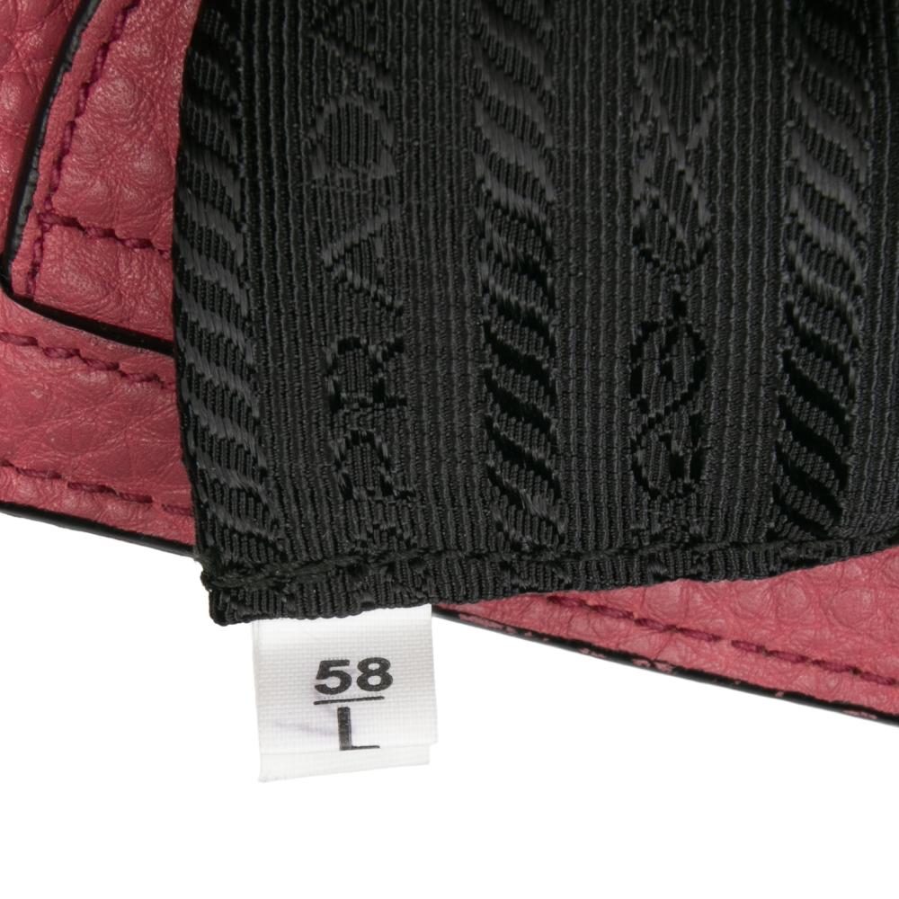 Prada B Prada Pink Blush Calf Leather Vitello Daino Open Convertible Tote Italy