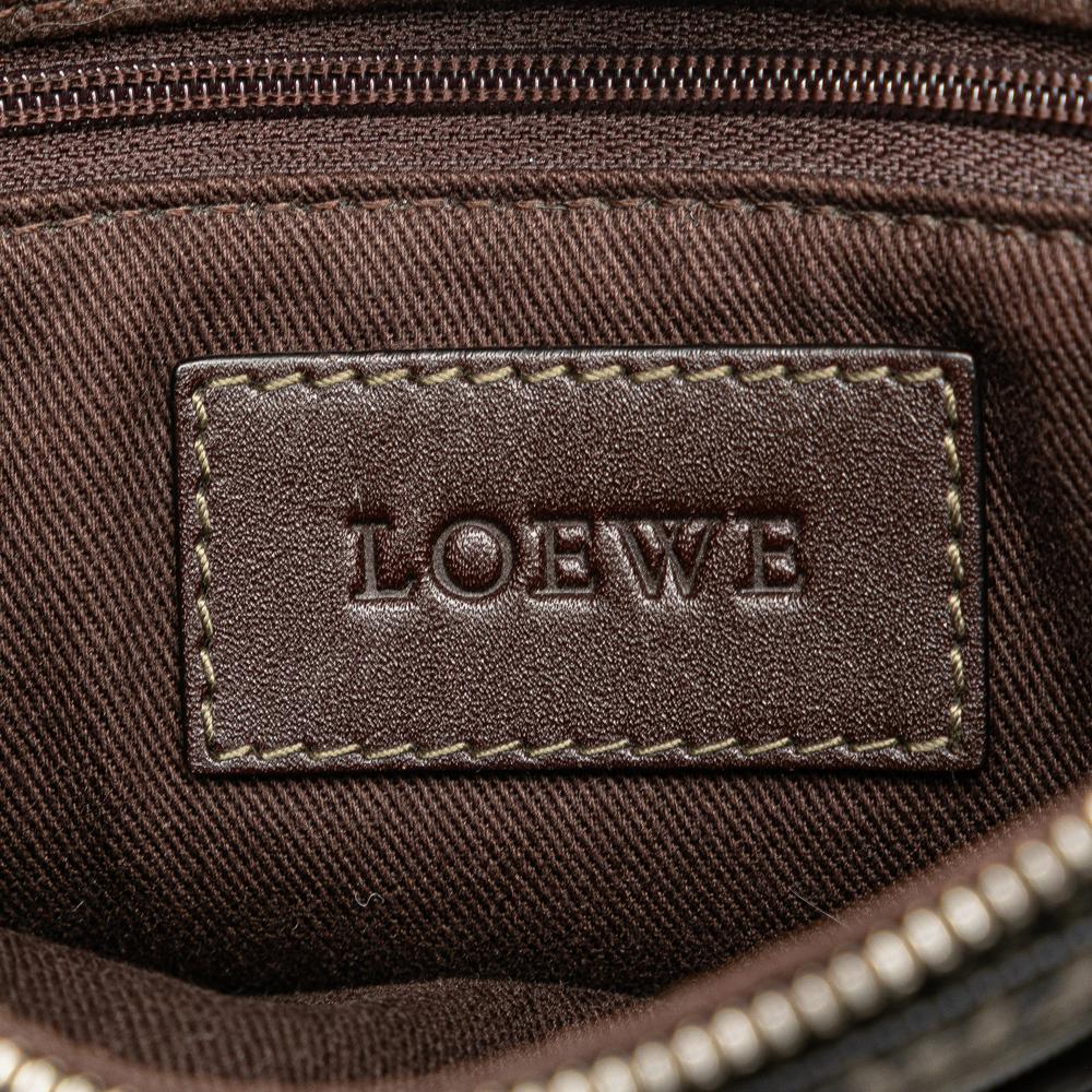 Loewe B LOEWE Brown Dark Brown Coated Canvas Fabric Anagram Crossbody China