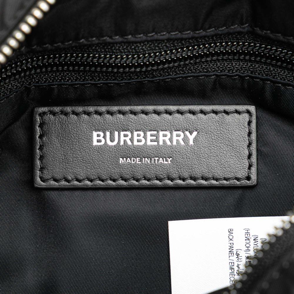 Burberry AB Burberry Black Nylon Fabric Cannon Utility Belt Bag Italy