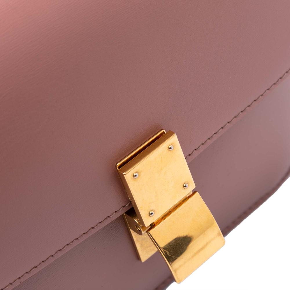 Celine B Celine Pink Rose Gold Calf Leather Teen skin Classic Box Italy