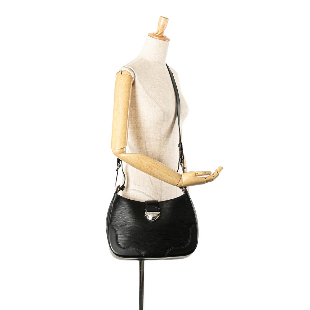 Louis Vuitton B Louis Vuitton Black Epi Leather Leather Epi Musette Bagatelle France