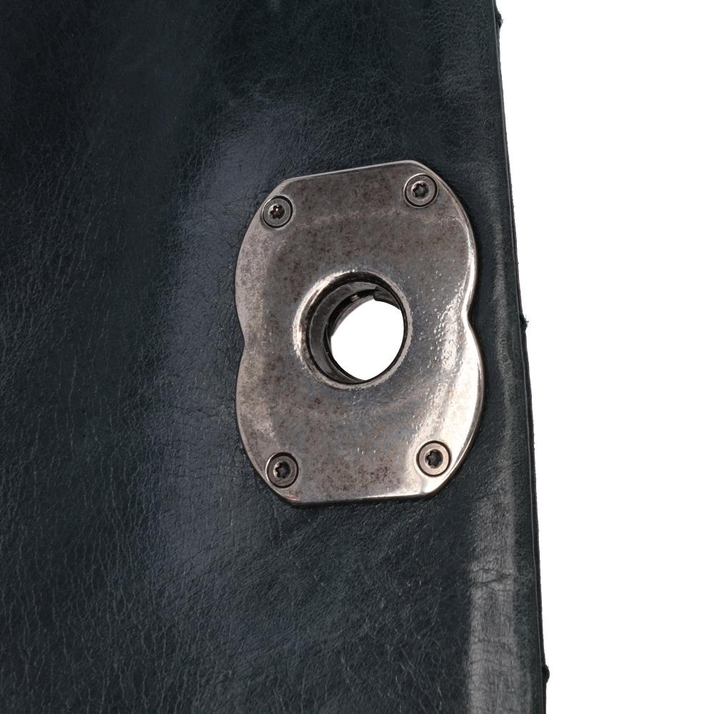 Chanel B Chanel Green Dark Green Calf Leather Quilted Aged skin Logo Accordion Flap Italy