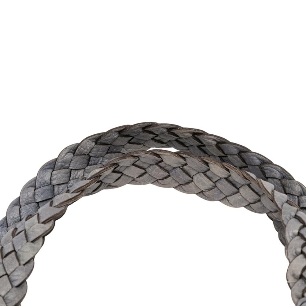 Gucci B Gucci Brown Beige Canvas Fabric GG Bamboo Libeccio Tote Italy