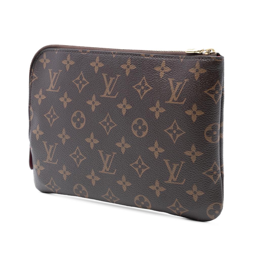 Louis Vuitton AB Louis Vuitton Brown Monogram Canvas Fabric Monogram Etui Voyageur PM France