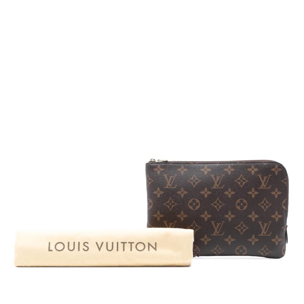 Louis Vuitton AB Louis Vuitton Brown Monogram Canvas Fabric Monogram Etui Voyageur PM France