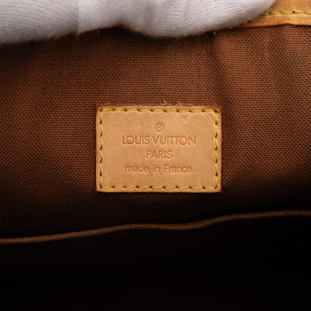 Louis Vuitton B Louis Vuitton Brown Monogram Canvas Fabric Monogram Batignolles Vertical PM France