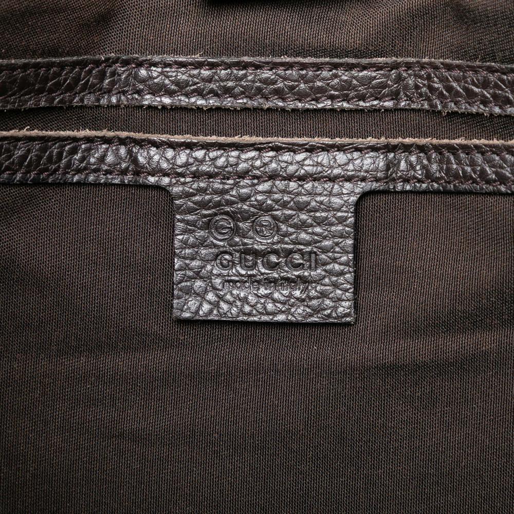 Gucci AB Gucci Brown Dark Brown Denim Fabric GG Joy Tote Italy