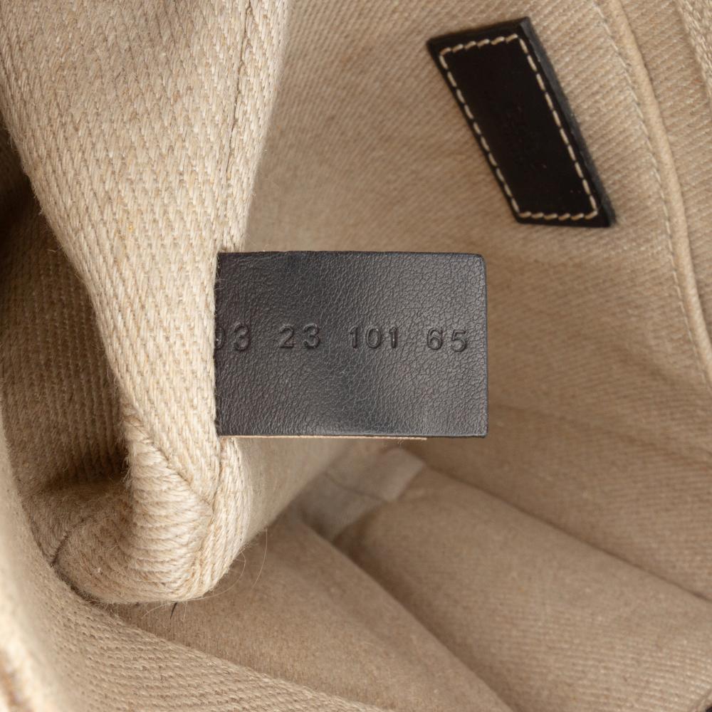 Chloé B Chloé Brown Beige Canvas Fabric Small Woody Tote Italy