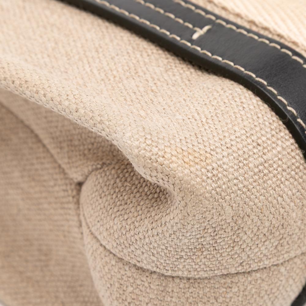 Chloé B Chloé Brown Beige Canvas Fabric Small Woody Tote Italy