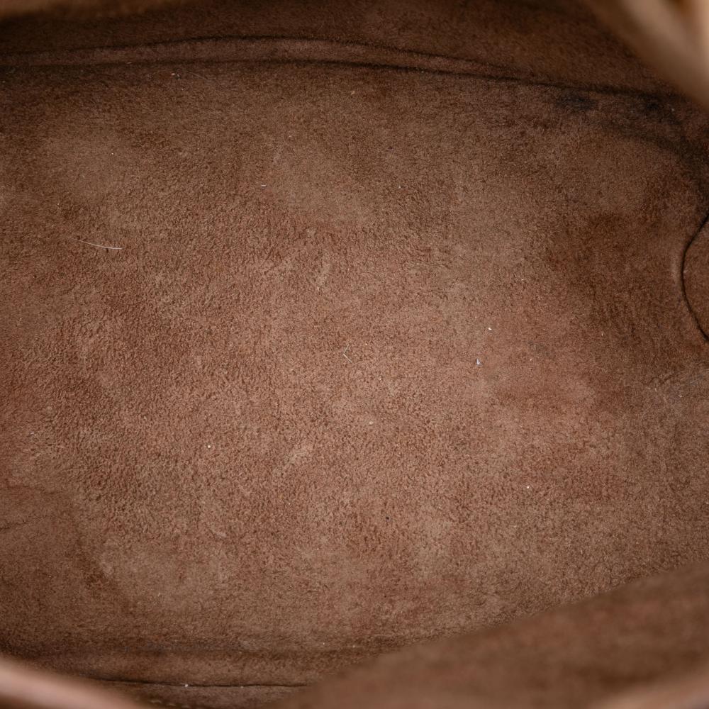 Saint Laurent B Saint Laurent Brown Suede Leather Small Emmanuelle Fringe Bucket Bag Italy