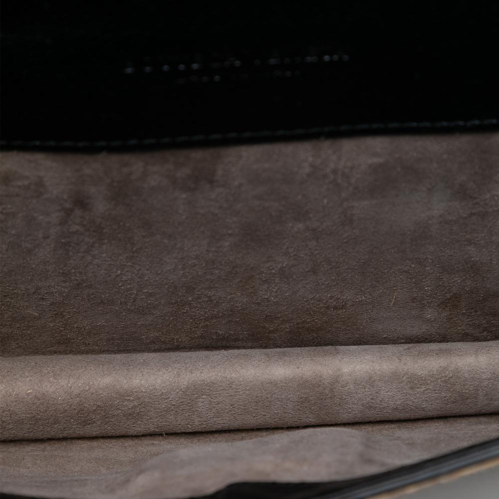 Bottega Veneta Brown Light Brown Pony Hair Natural Material Leopard Print Glass Shoulder Bag Italy