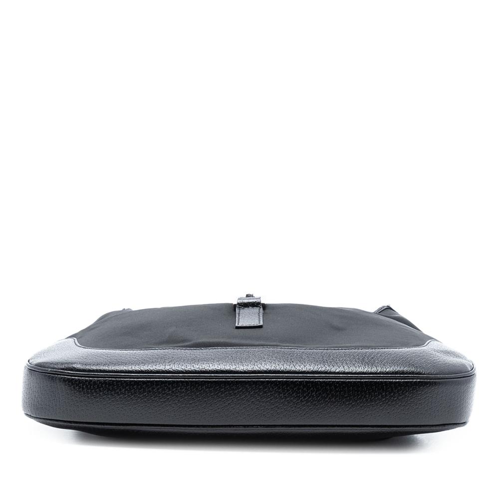 Gucci AB Gucci Black Canvas Fabric Jackie Shoulder Bag Italy