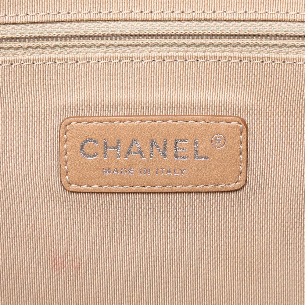 Chanel AB Chanel Blue Navy Caviar Leather Leather CC Quilted Caviar Expandable Tote Italy