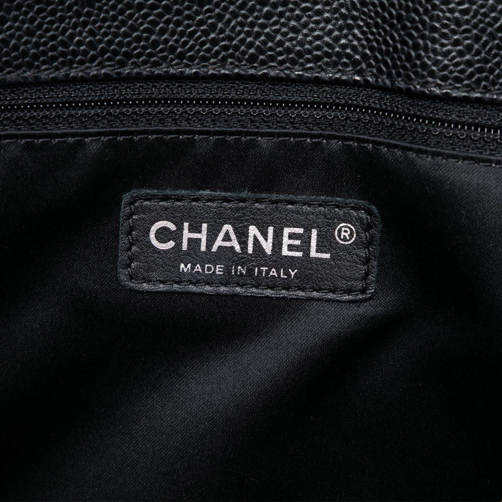 Chanel AB Chanel Black Caviar Leather Leather Caviar Grand Shopping Tote Italy