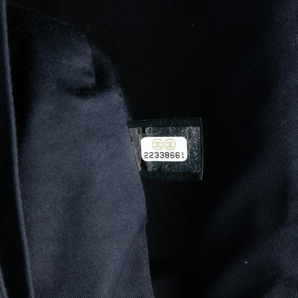 Chanel AB Chanel Blue Denim Denim Fabric Medium Embroidered Perfume Bottle Single Flap France