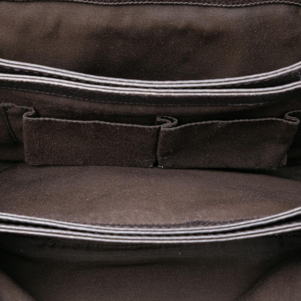 Gucci B Gucci Black Calf Leather Marrakech Crossbody Italy