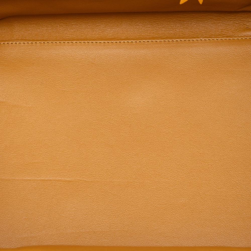 Celine B Celine Yellow Mustard Suede Leather Medium Phantom Luggage Tote Italy