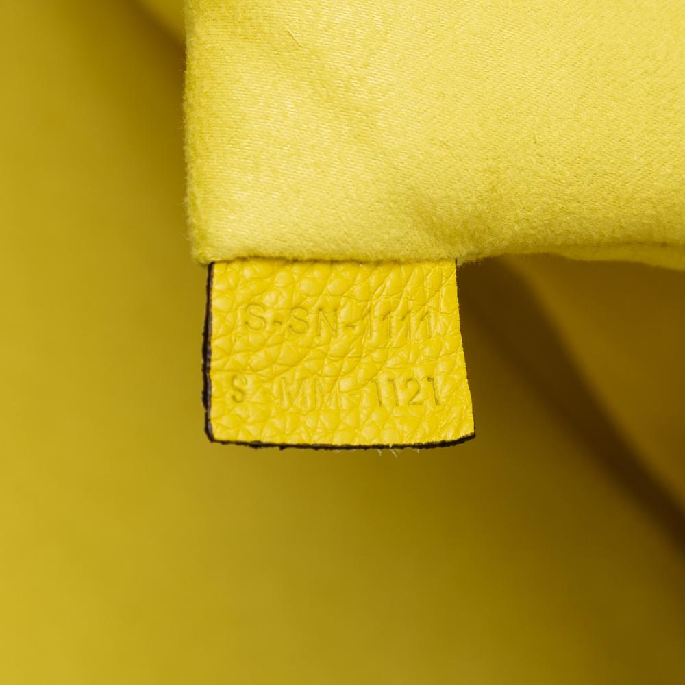 Celine B Celine Yellow Calf Leather Mini skin Luggage Tote Italy