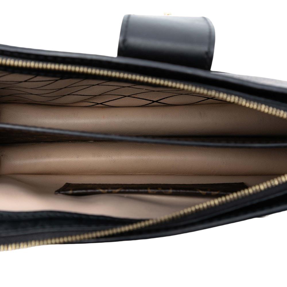 Louis Vuitton B Louis Vuitton Brown Monogram Canvas Fabric Monogram Reverse Trunk Clutch France