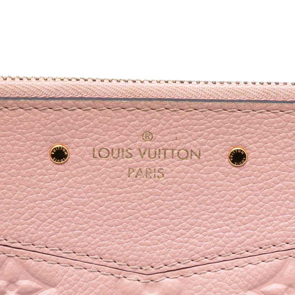 Louis Vuitton AB Louis Vuitton Pink Monogram Empreinte Leather Daily Pouch France