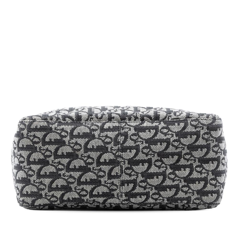 Christian Dior AB Dior Black Canvas Fabric Diorissimo Trotter Tote Italy