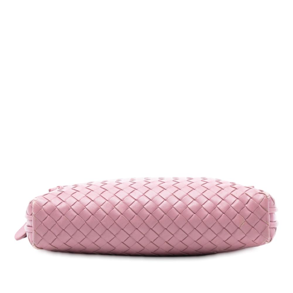 Bottega Veneta B Bottega Veneta Pink Nappa Leather Leather Nappa Intrecciato Nodini Crossbody Italy