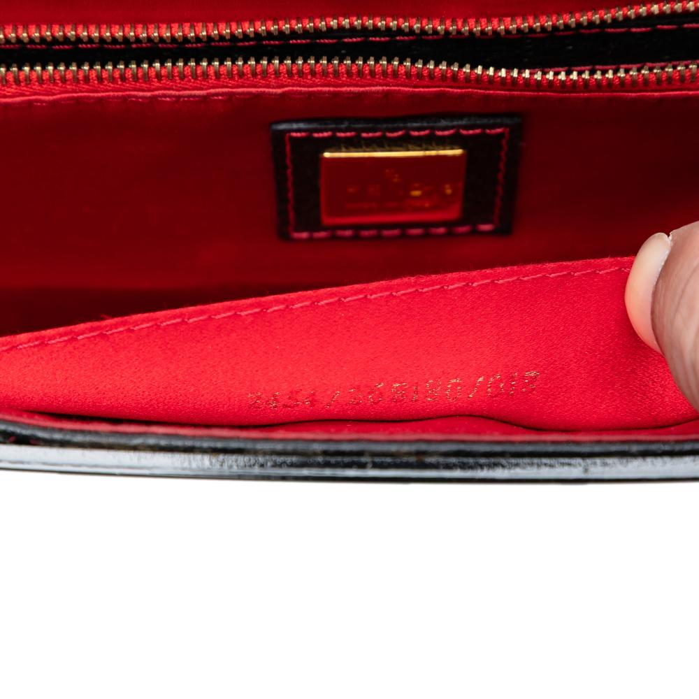 Fendi B Fendi Black Pigskin Leather Plexiglass Geometric Shoulder Bag Italy