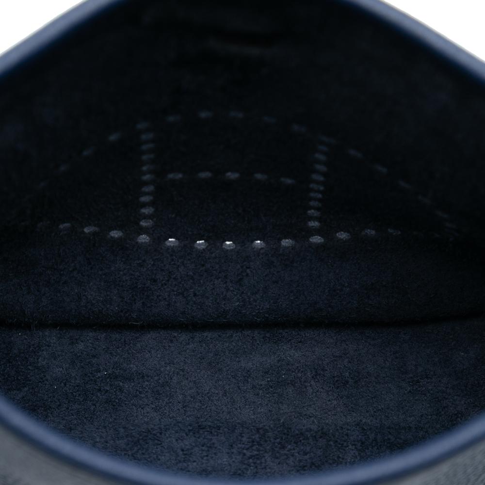 Hermès AB Hermès Blue Dark Blue Calf Leather Clemence Flipperball Strap Evelyne TPM France