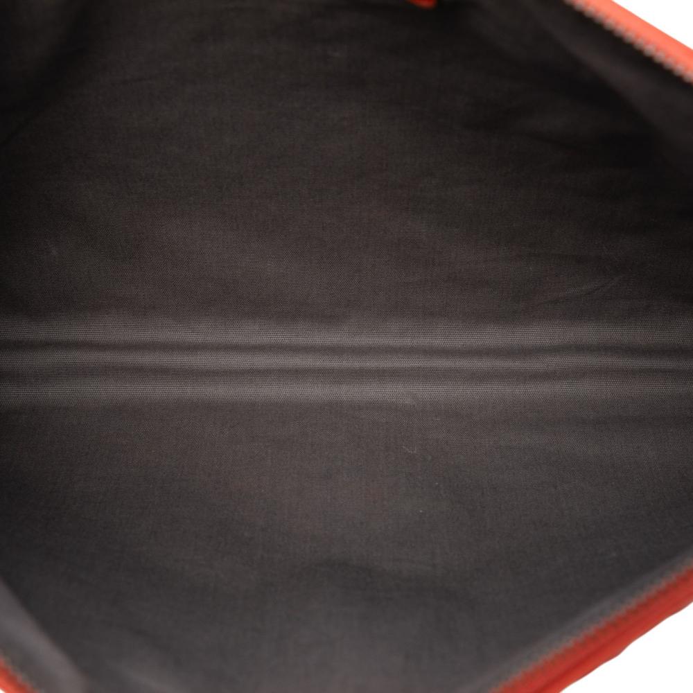 Bottega Veneta B Bottega Veneta Orange Red Orange Nappa Leather Leather Nappa Intrecciato Clutch Italy