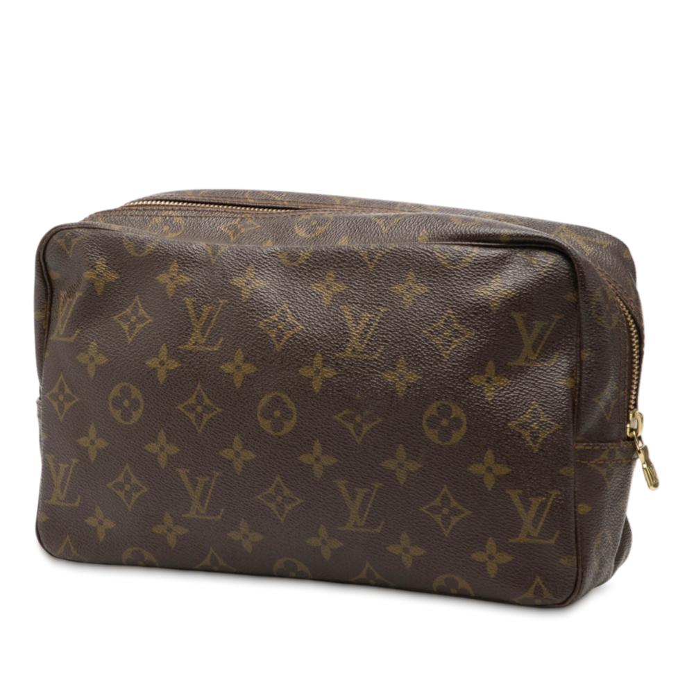 Louis Vuitton B Louis Vuitton Brown Monogram Canvas Fabric Monogram Trousse Toilette 28 France