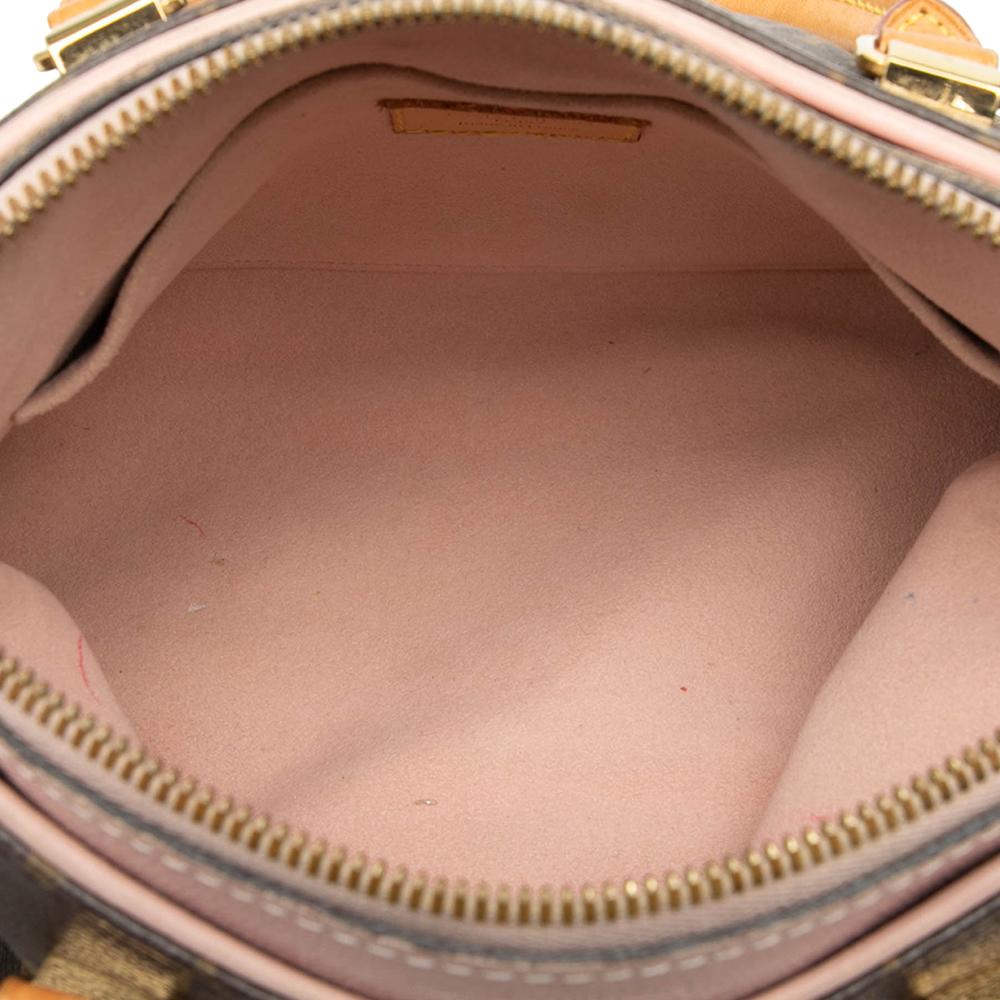 Louis Vuitton B Louis Vuitton Brown with Pink Monogram Canvas Fabric Monogram Pallas BB France