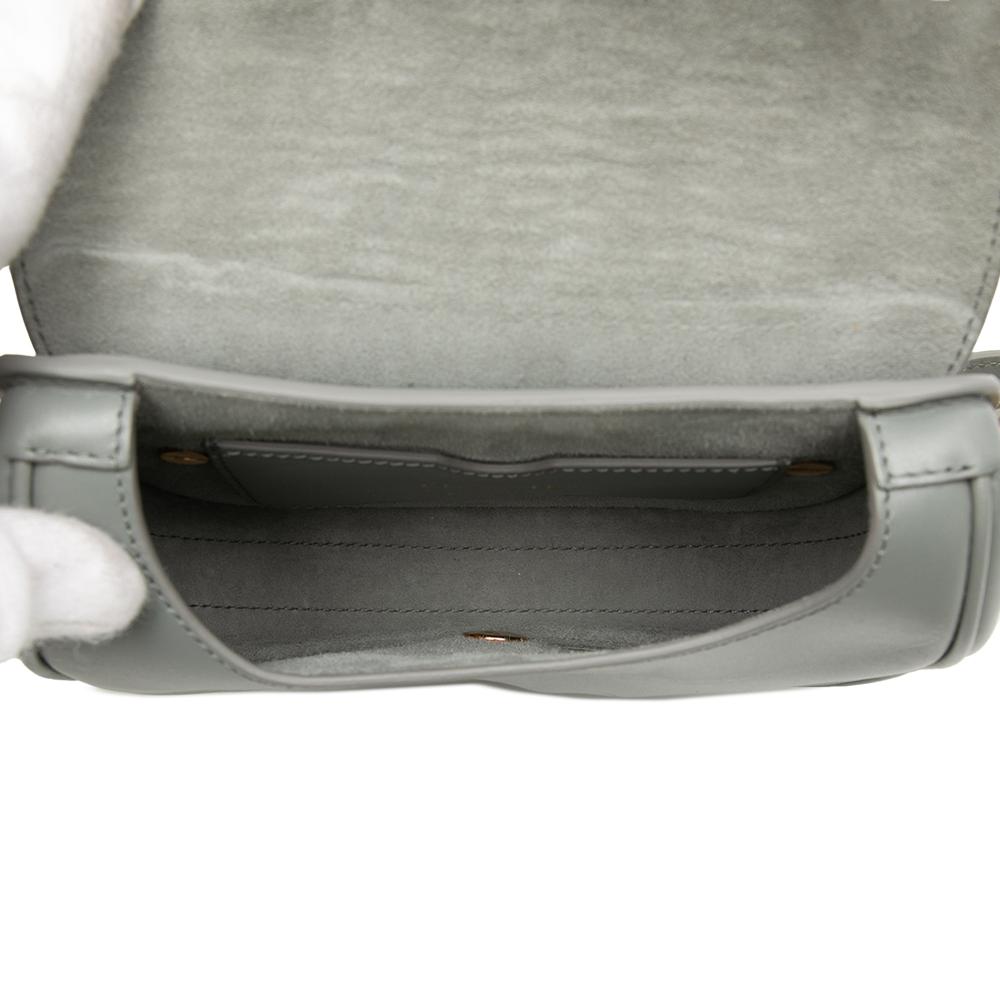 Christian Dior AB Dior Gray Calf Leather Small Bobby Crossbody Italy