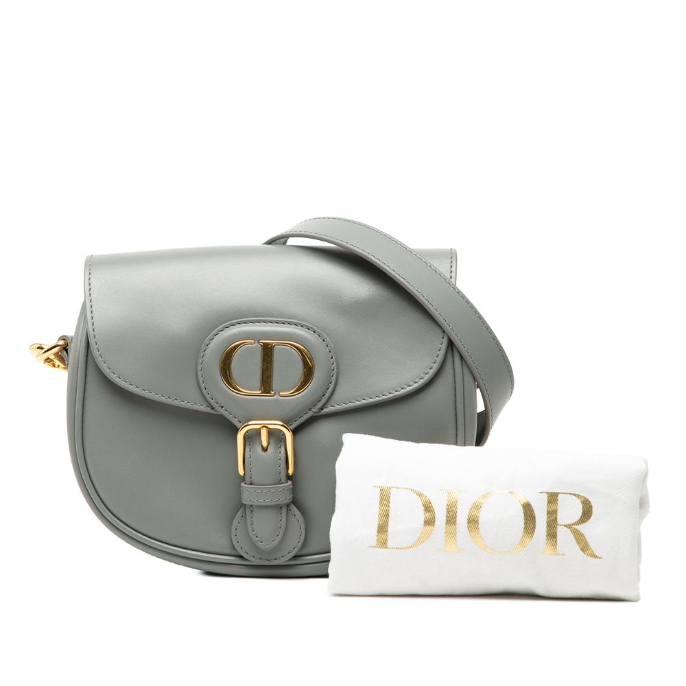 Christian Dior AB Dior Gray Calf Leather Small Bobby Crossbody Italy
