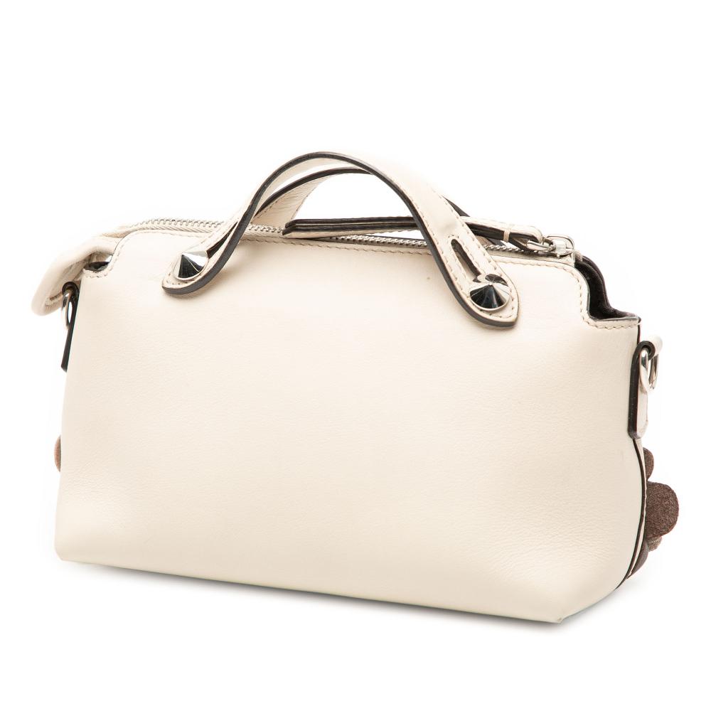 Fendi B Fendi White Off White Calf Leather Mini By The Way Flowerland Satchel Italy