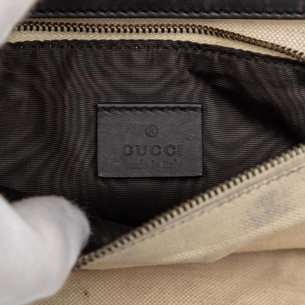 Gucci B Gucci Black Velvet Fabric Lady Stirrup Top Handle Bag Italy