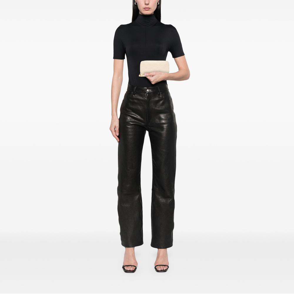 Louis Vuitton AB Louis Vuitton White Ivory Monogram Empreinte Leather Zippy Long Wallet France