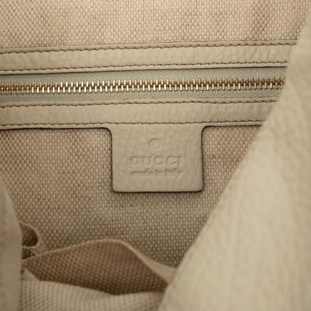 Gucci B Gucci Brown Beige with White Canvas Fabric GG Bamboo Diana Satchel Italy