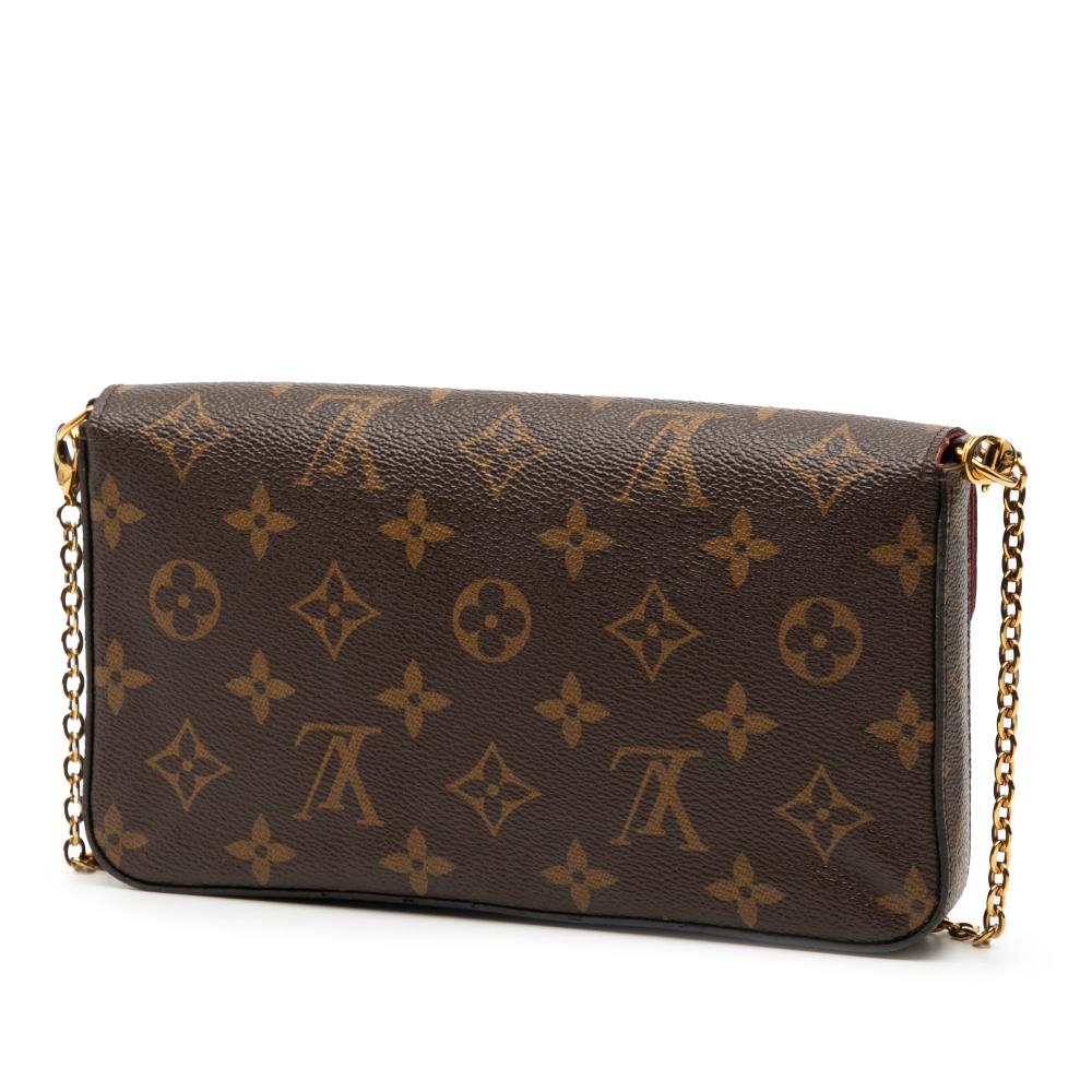 Louis Vuitton AB Louis Vuitton Brown Monogram Canvas Fabric Monogram Pochette Felicie Spain