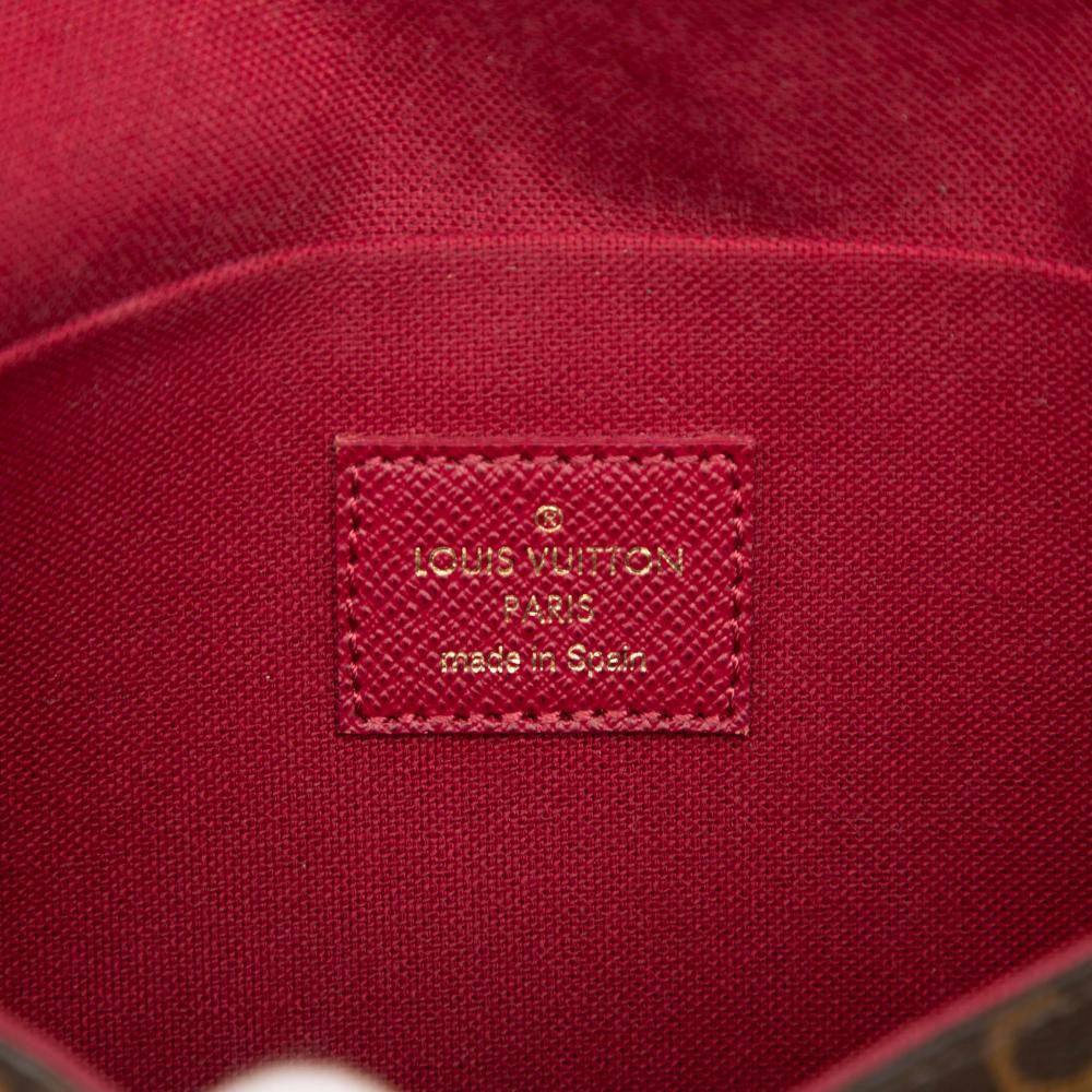 Louis Vuitton AB Louis Vuitton Brown Monogram Canvas Fabric Monogram Pochette Felicie Spain