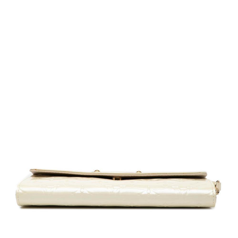 Louis Vuitton B Louis Vuitton White Vernis Leather Leather Monogram Vernis Sunset Boulevard France