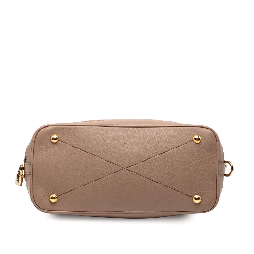 Louis Vuitton AB Louis Vuitton Brown Calf Leather Monogram Mahina Stellar PM France