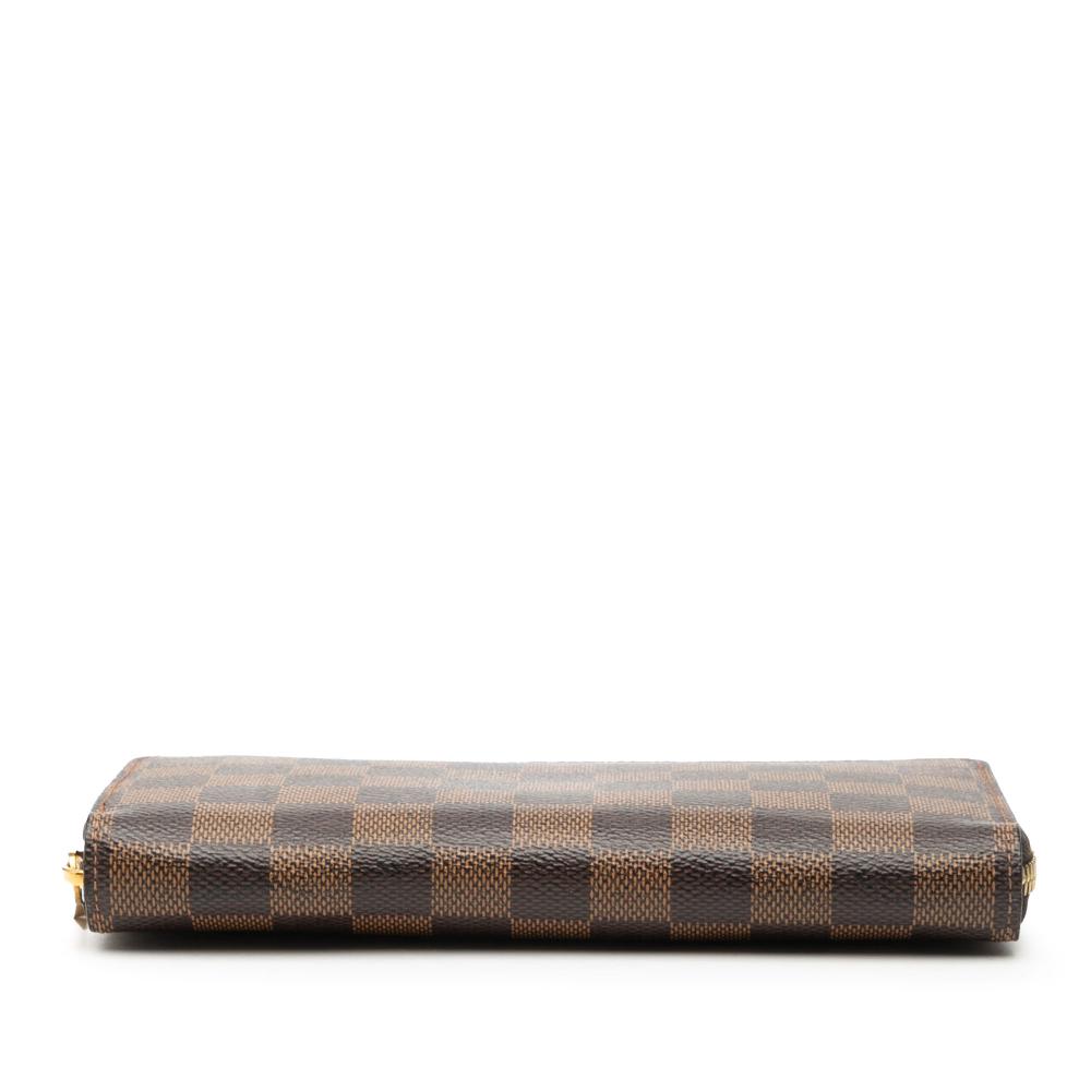 Louis Vuitton B Louis Vuitton Brown Damier Canvas Fabric Damier Ebene Zippy Long Wallet Spain