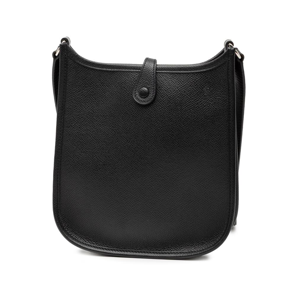 Hermès AB Hermès Black Calf Leather Epsom Evelyne 16 France