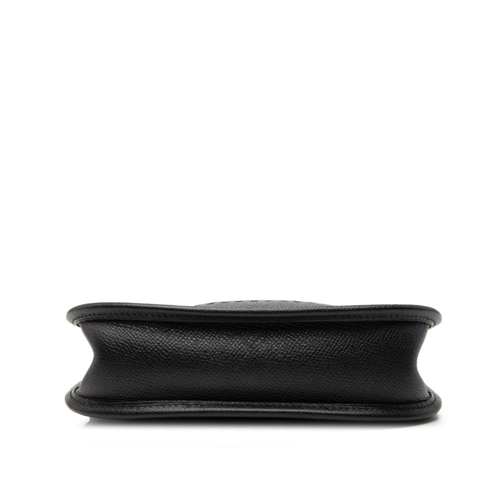 Hermès AB Hermès Black Calf Leather Epsom Evelyne 16 France