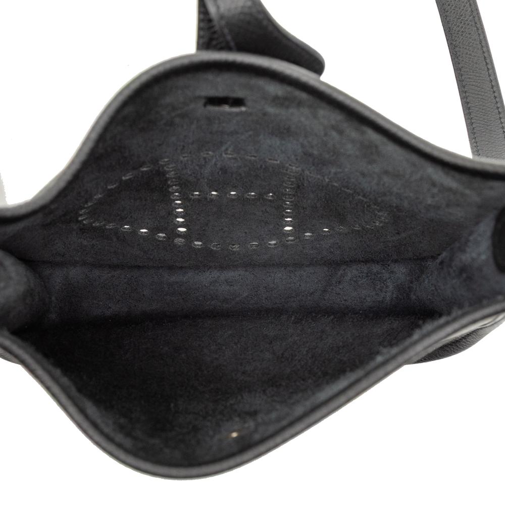 Hermès AB Hermès Black Calf Leather Epsom Evelyne 16 France