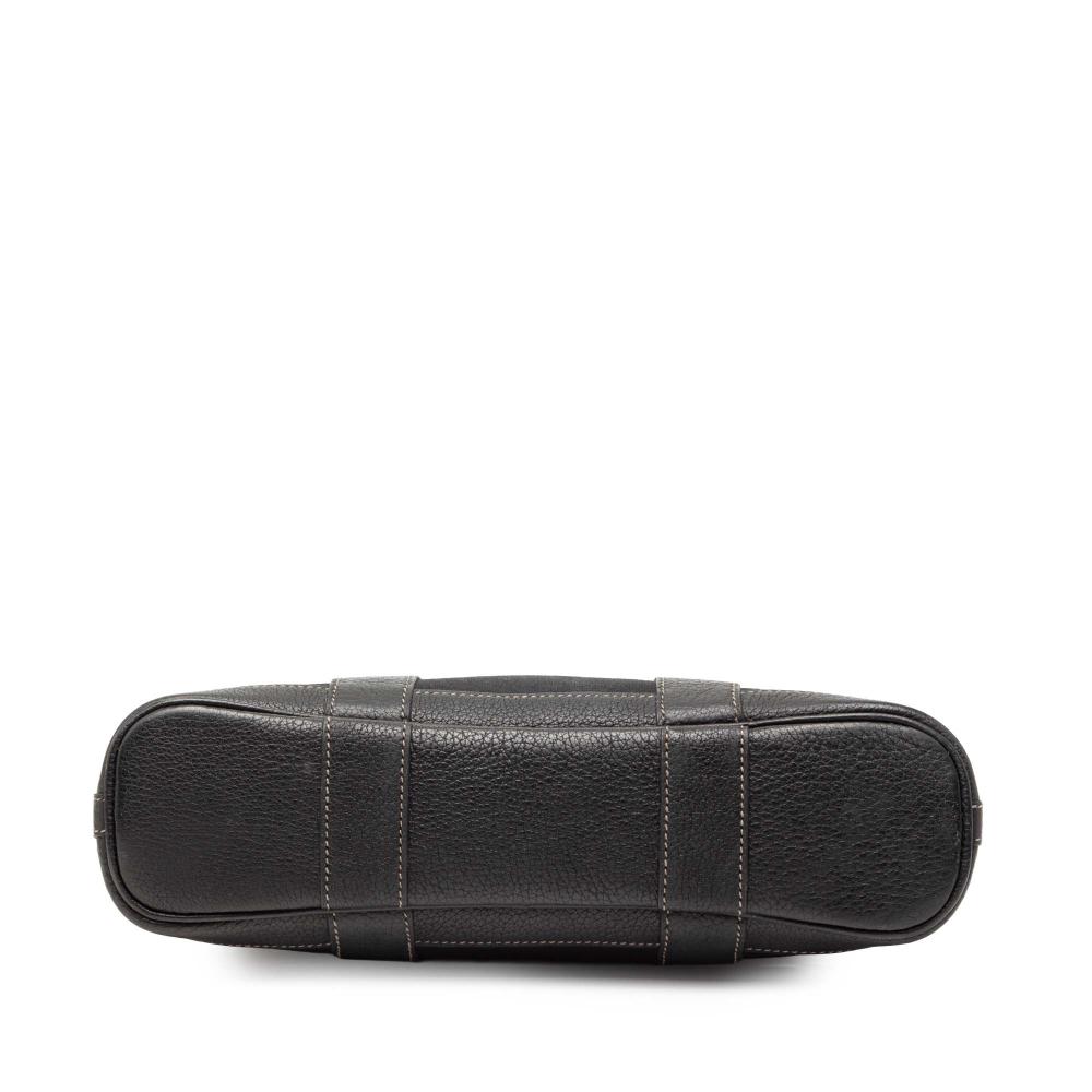 Hermès AB Hermès Black Canvas Fabric Toile and Negonda Garden File 28 France