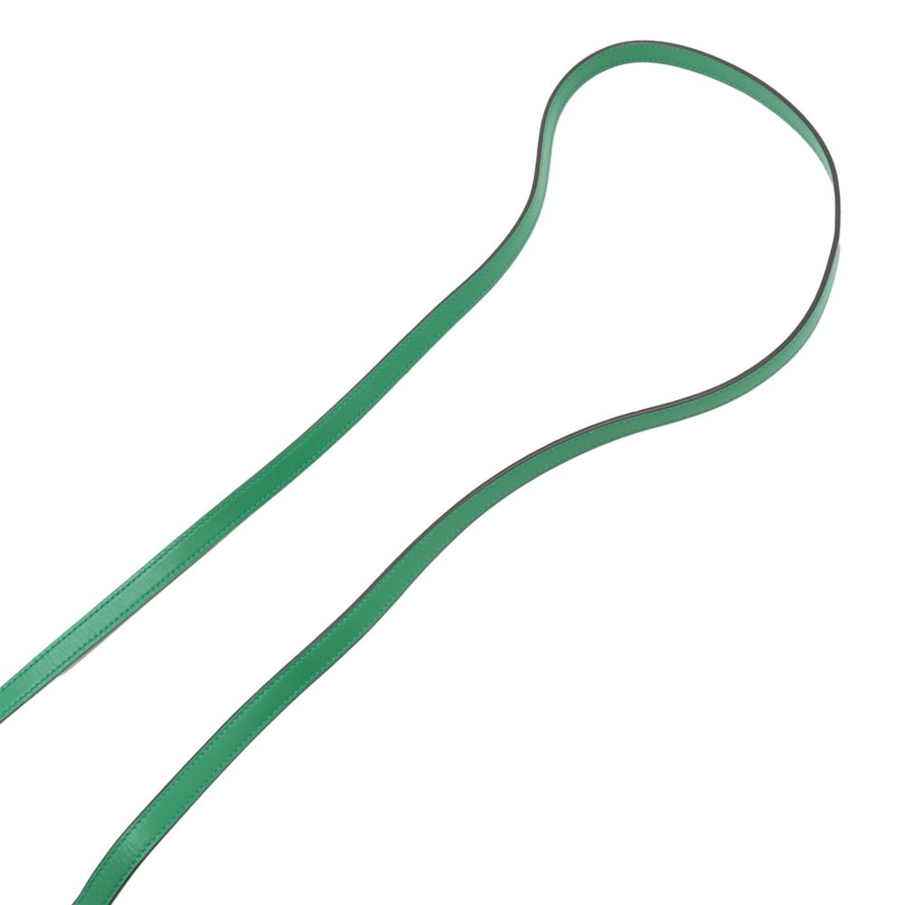 Gucci AB Gucci Green Calf Leather GG Embossed Flap Crossbody Italy