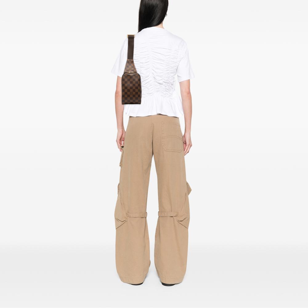 Louis Vuitton AB Louis Vuitton Brown Damier Canvas Fabric Damier Ebene Geronimos Spain